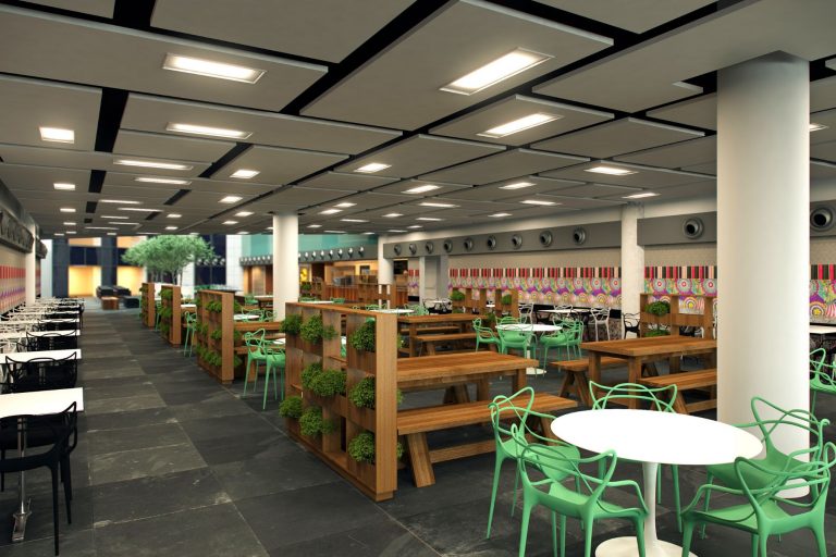 קריית עתידים FOOD COURT - פרויקטים מטעם סטודיו 180