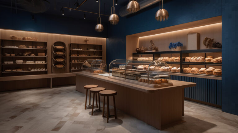 BLUEBERRY BAKERY עיצוב מאפיות - פרויקט סטודיו 180