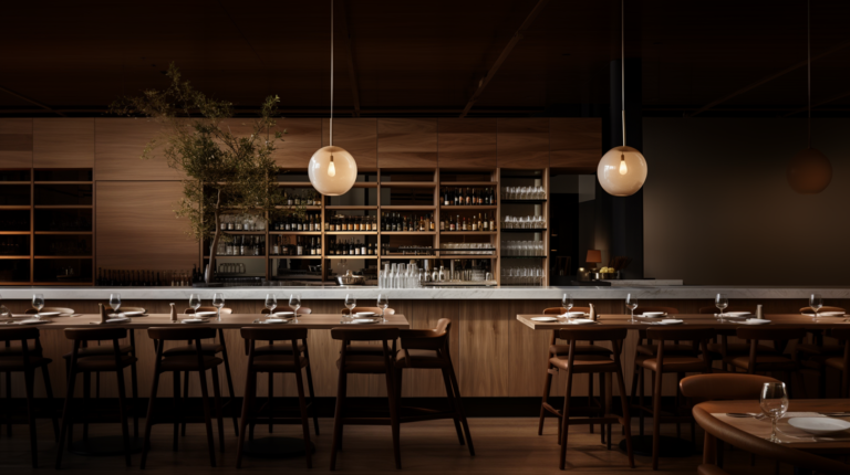 wine bar 2- תכנון ועיצוב בר יין מבט אל דיספליי אלכוהל - רמת גן
