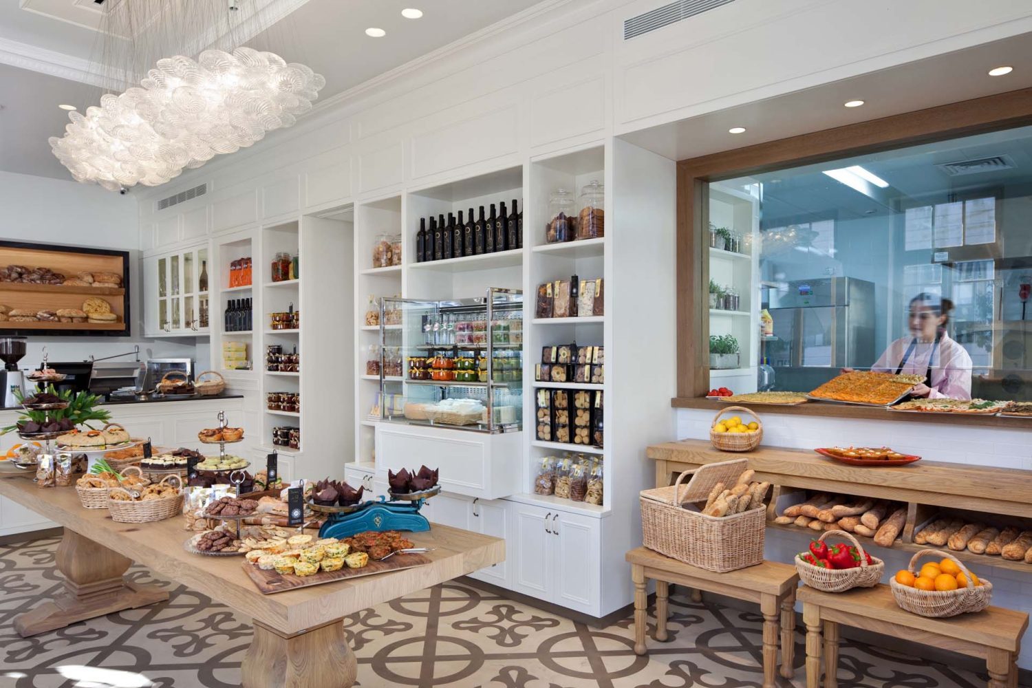 עיצוב בתי קפה - חלל מרכזי - ויטרינה למטבח- סטודיו 180-3